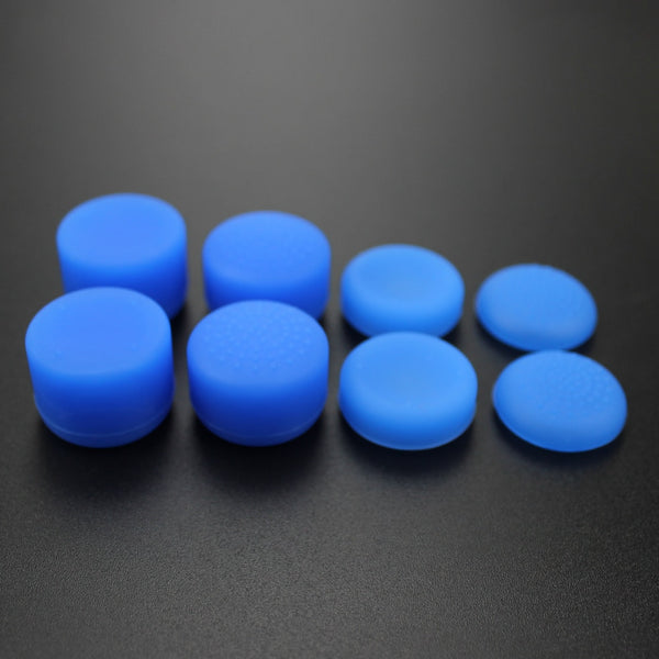 4 PAIRS OF SILICONE GRIPS, DIFFERENT SIZES, SUITABLE FOR XBOX ONE AND PS4