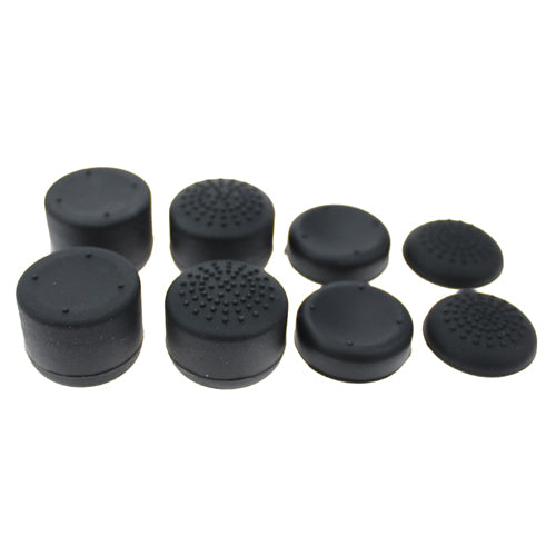4 PAIRS OF SILICONE GRIPS, DIFFERENT SIZES, SUITABLE FOR XBOX ONE AND PS4