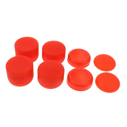 4 PAIRS OF SILICONE GRIPS, DIFFERENT SIZES, SUITABLE FOR XBOX ONE AND PS4