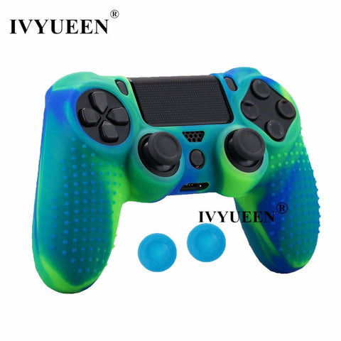 Silicone Skin for PS4 with Joysticks Grips
